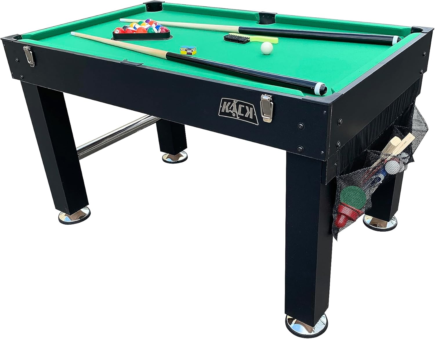 KICK Tetrad 55" 4-in-1 Multi Game Table – Foosball, Billiards/Pool, Air Hockey & Ping Pong