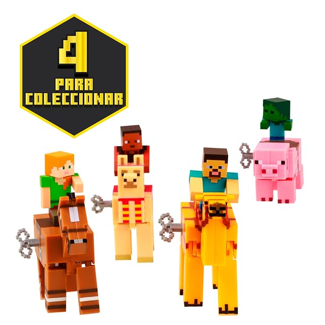 Foto 3 de 7 de Bizak Minecraft Figura Alex y Caballo con Movimiento, Modelos para coleccionar
