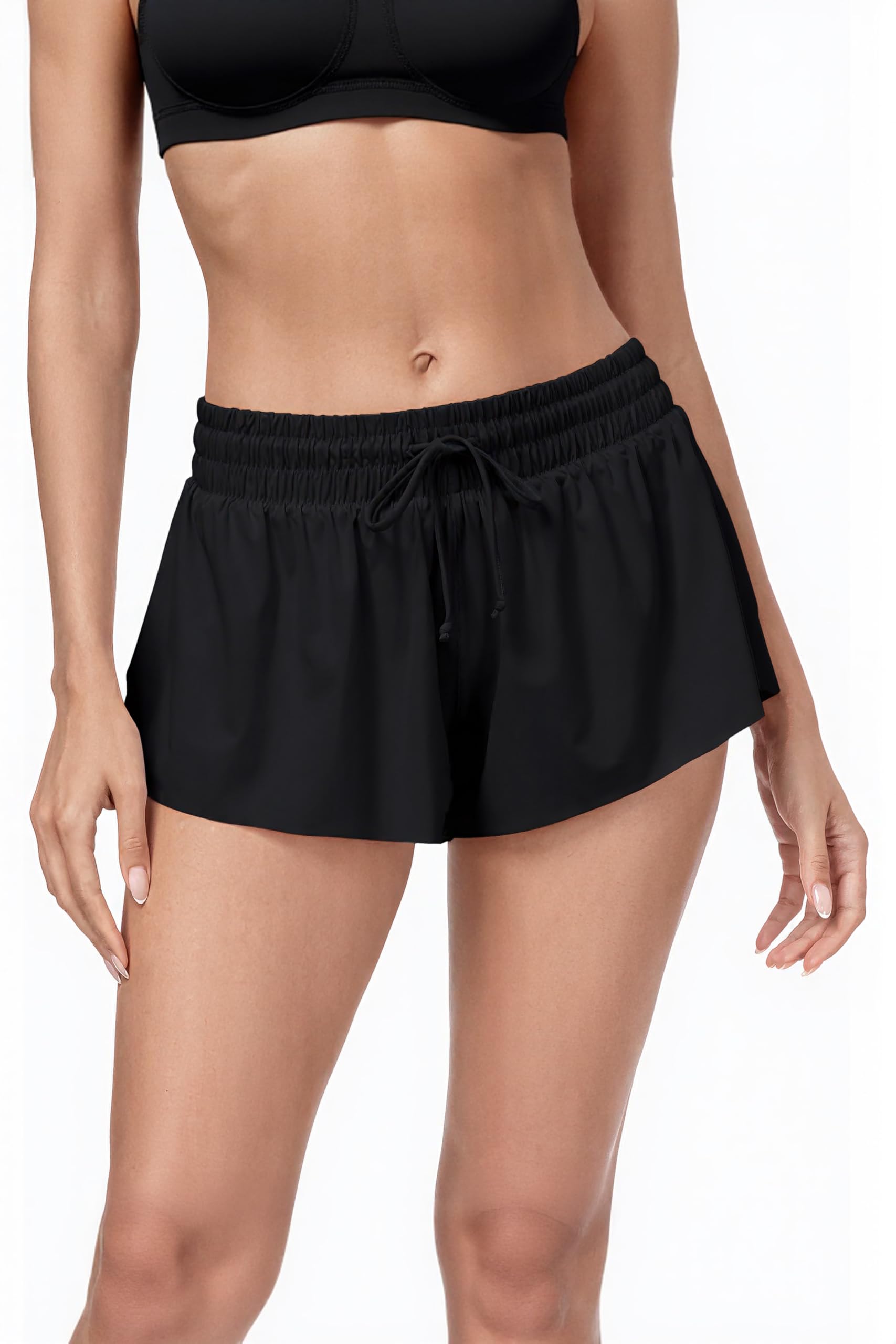 Periode Badeanzug Leckdicht‌ 2-in-1 Bikini Bottoms Badeshorts Athletik Badehose Menstruations Bademode für Teen