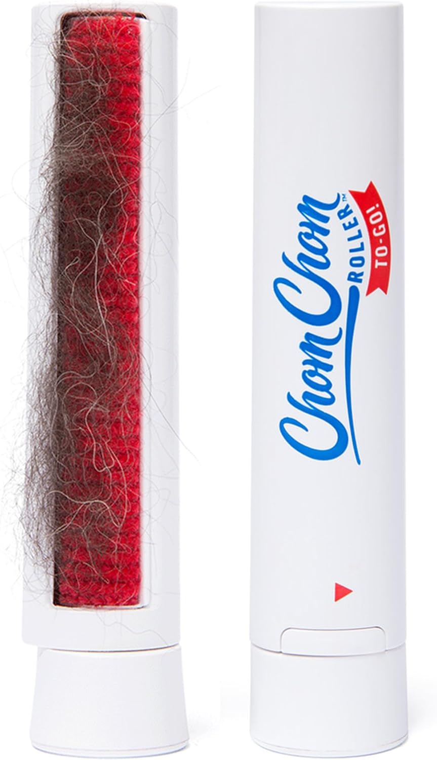 ChomChom Roller Reusable Lint Roller Pet Hair Removal Tool for Clothes, Couches, Cars,Travel - Cat Dog Hair Remover, Compact, No Sticky Refills Needed (Travel Roller) - Image 1 of 9