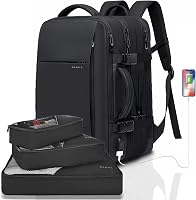 BANGE Utazó Hátizsák, Kézipoggyász Méretű Táska, Átalakítható Sporttáska 17,3 Colos Laptophoz, Unisex Túrahátizsák 1