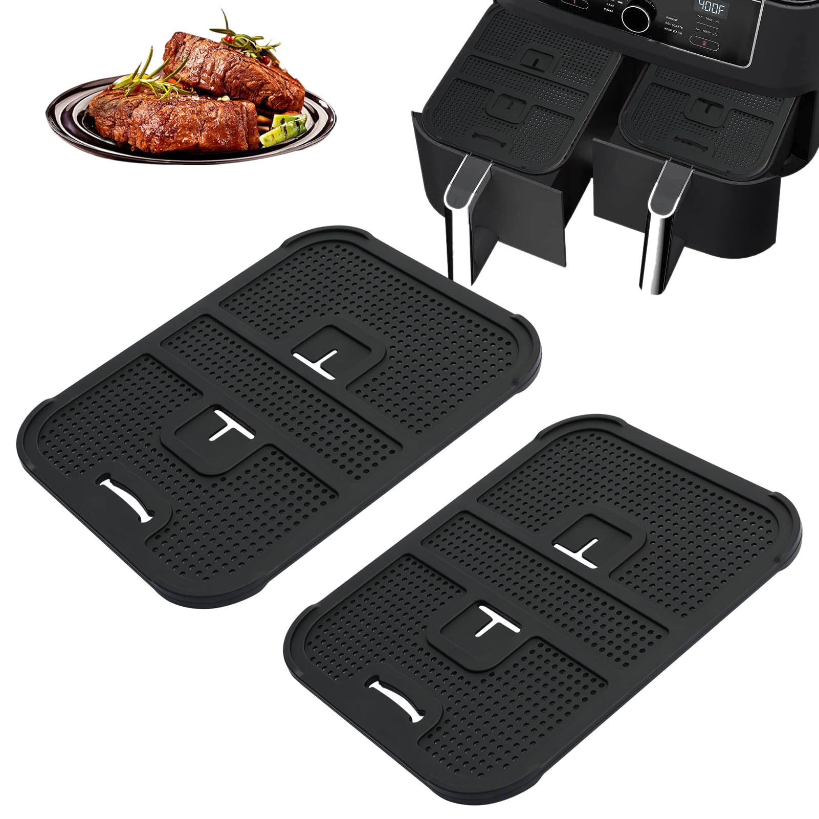 Protection anti-éclaboussures friteuse air chaud Ninja grill inox pour AF400EU grille de rechange