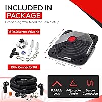 Vista 3 de Solar Pool Heater Dome – Black SunCOIL for Above Ground & Intex Pools – Free Connection & Diverter Valve Kit – Fast & Efficient Sun-Powered Heating