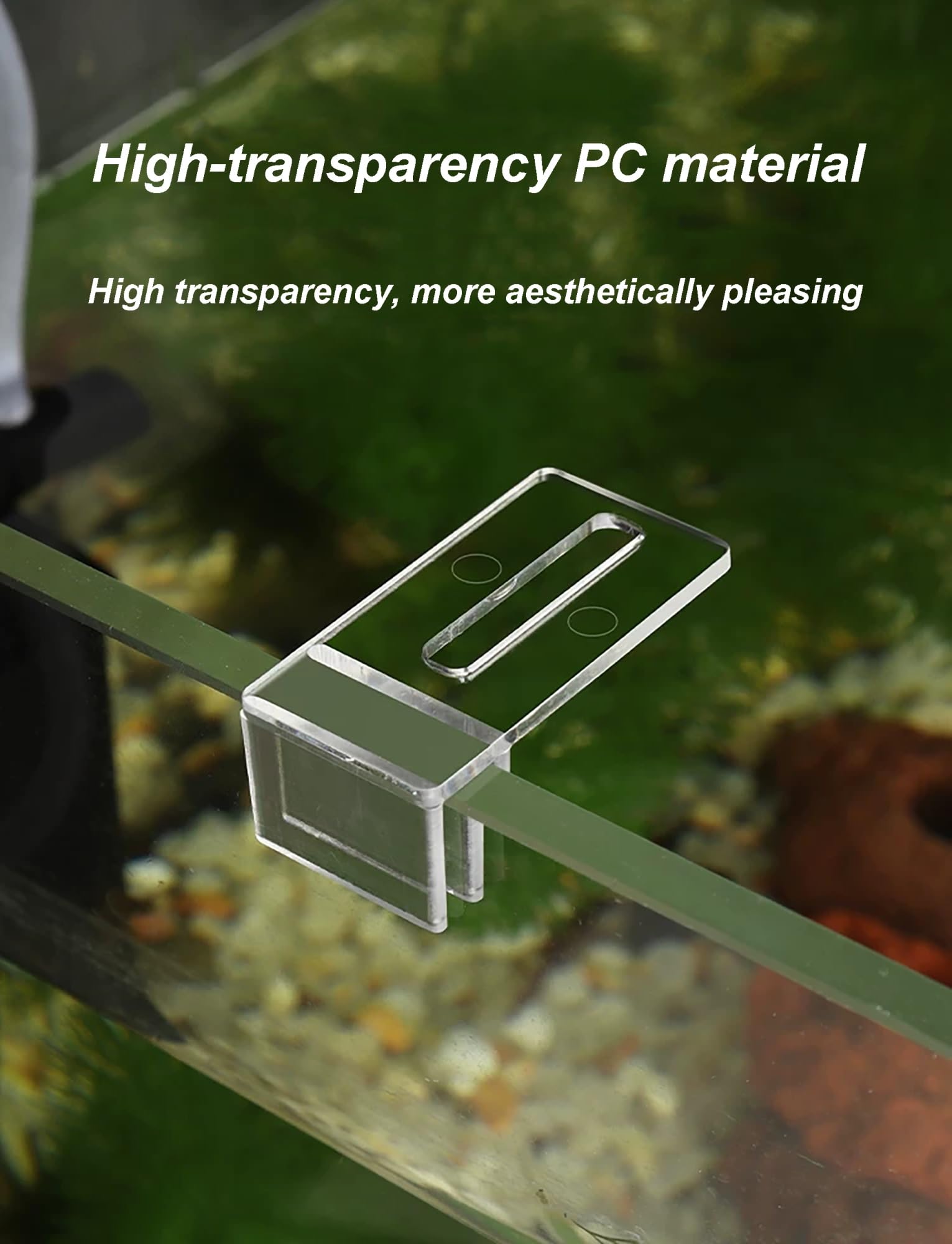 Générique Clips de Couvercle d'aquarium 6/10 pièces Supports en Acrylique for Couvercle d'aquarium-Support sécurisé for Verre d'aquarium sans Monture(4mm,10pcs)
