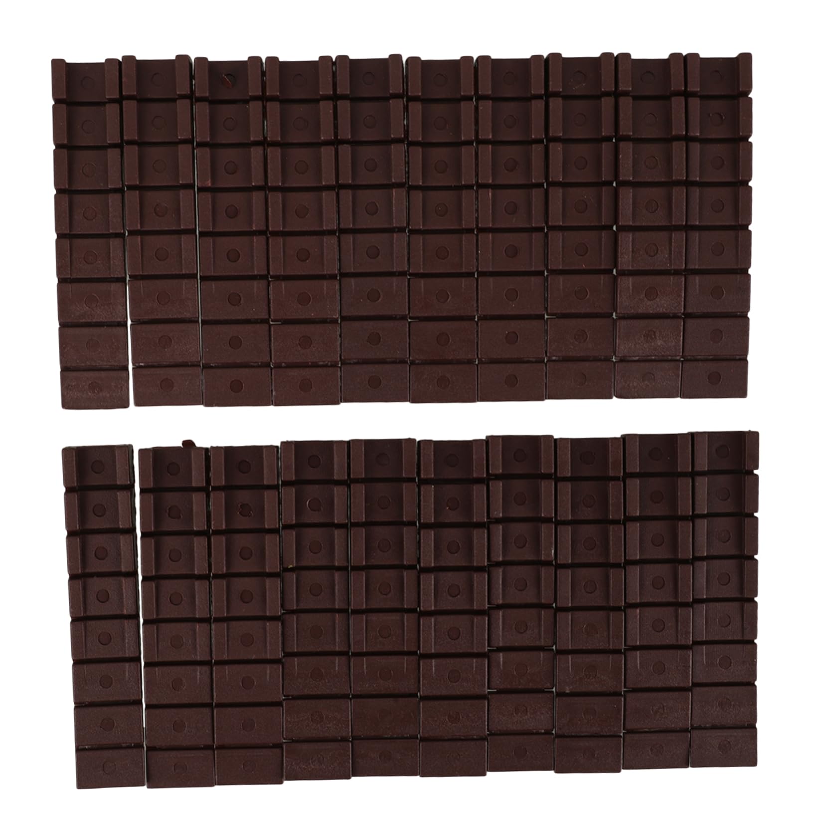 Balacoo 20pcs Plastic Wedge Shims Furniture Leveling Feet Bed Stoppers to Prevent Sliding Cabinet Stoppers Couch Slide