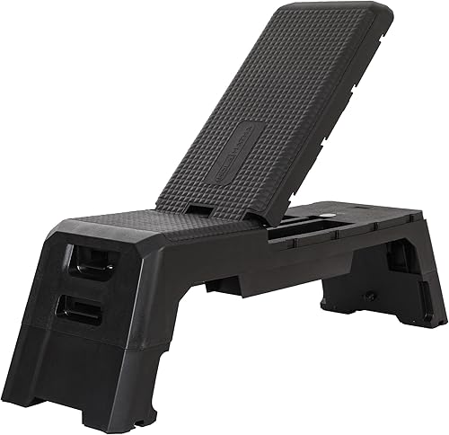 HolaHatha Plataforma Compacta y Portátil para Paso Aeróbico, Equipo de Ejercicio y Fitness, Step Cardio con Altura Ajustable para Gimnasio en Casa