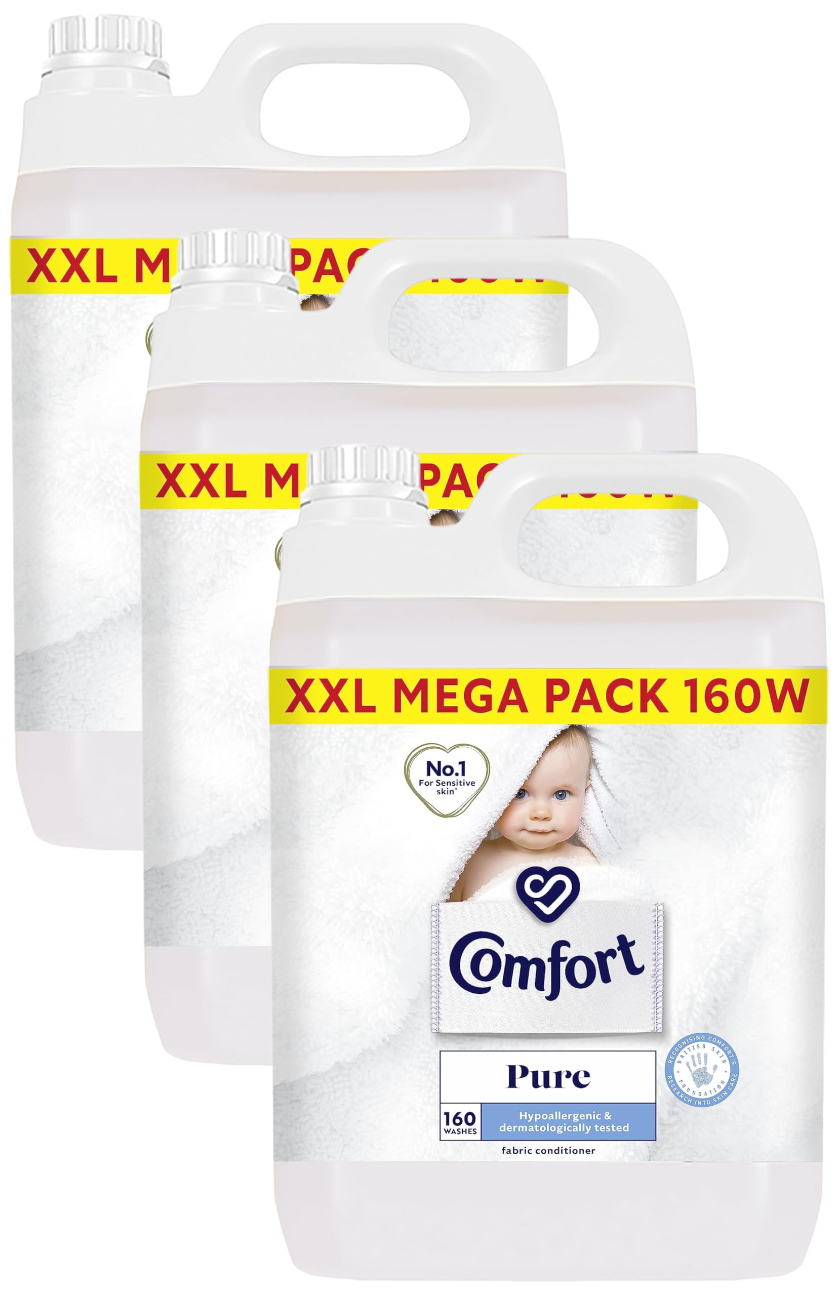 Pure Fabric Conditioner 160 Washes 4800ML (Pack of 3)