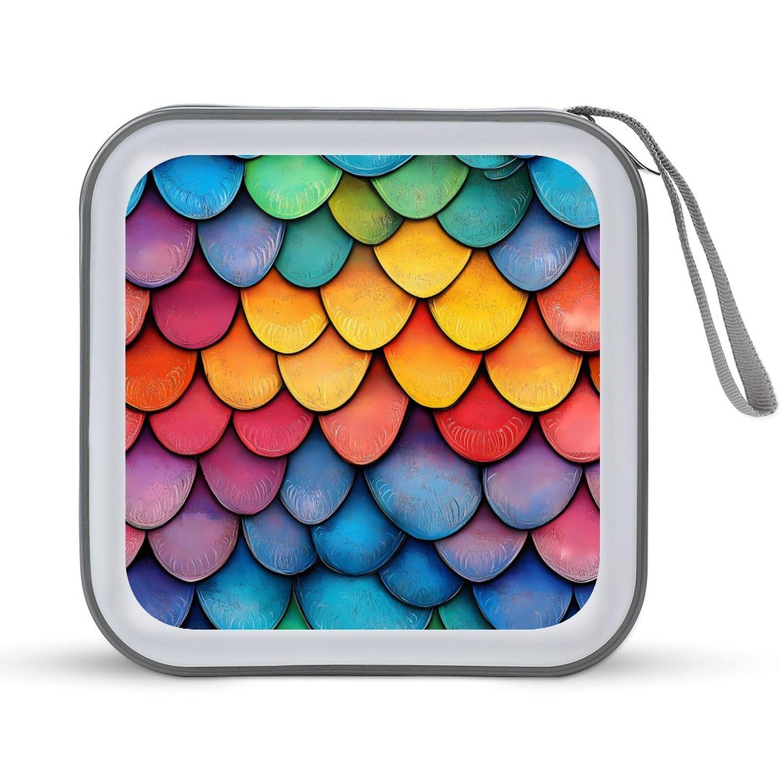 Dragon Scale CD Case Portable DVD Holder Storage Organizer for Home Travel