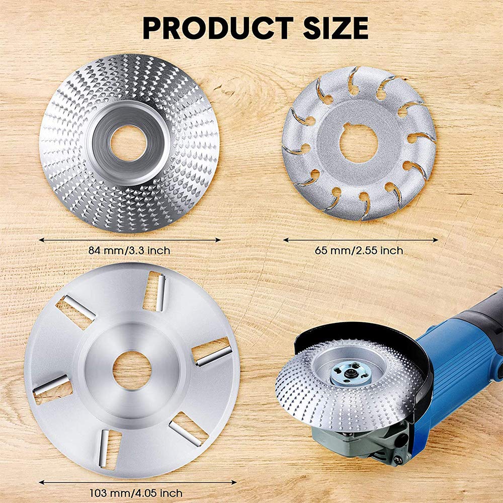 Wood Shaping Disc Wood Grinding Wheel Set - 12 Teeth Shaping Disc ...