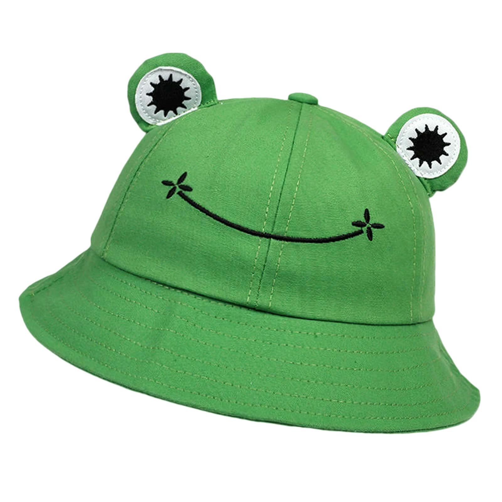 Casquette chapeaux seau grenouille coton panama sauvage femmes