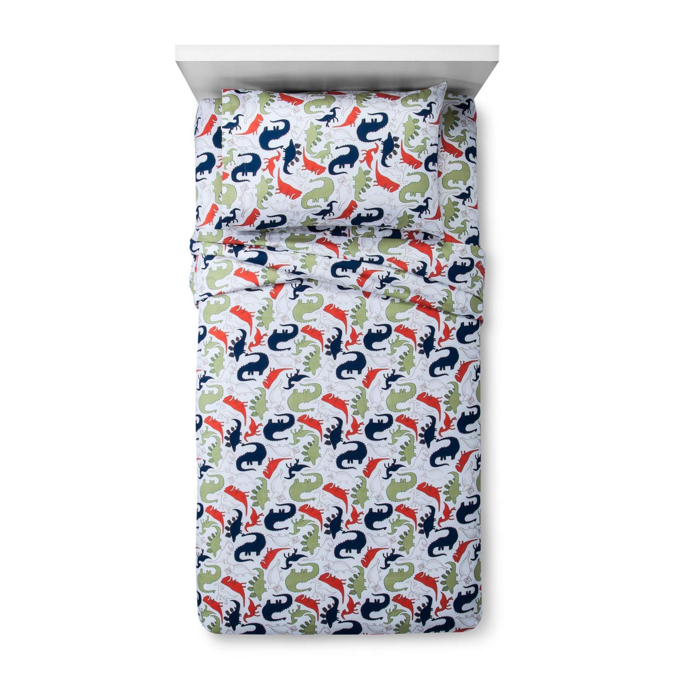 Pillowfort Dino Delight Cotton Sheet Set Twin Amazon.in Home & Kitchen