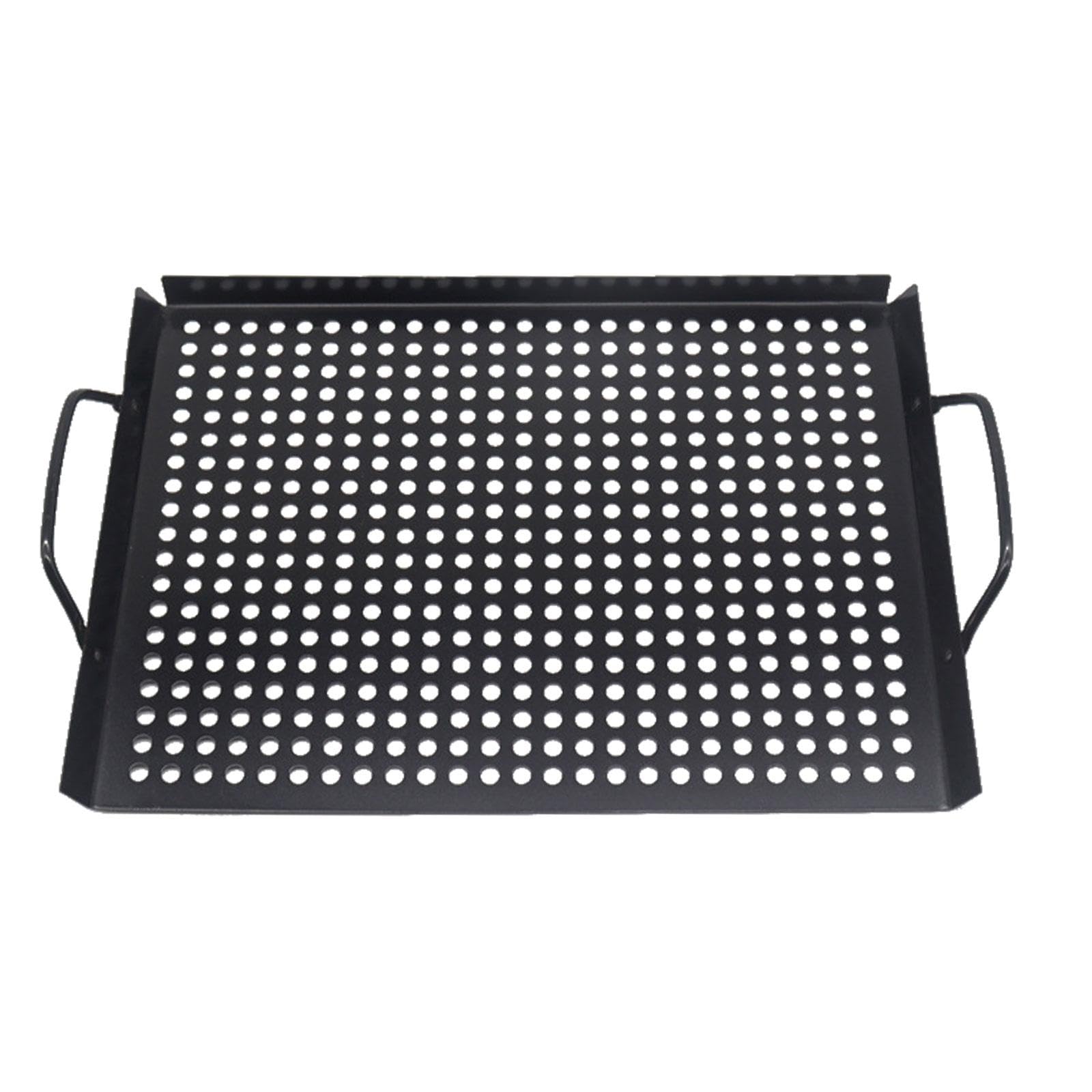 Plaque de barbecue avec trous pour ustensiles de cuisine en intérieur et extérieur 43,4 x 28,3 x 2,2 cm