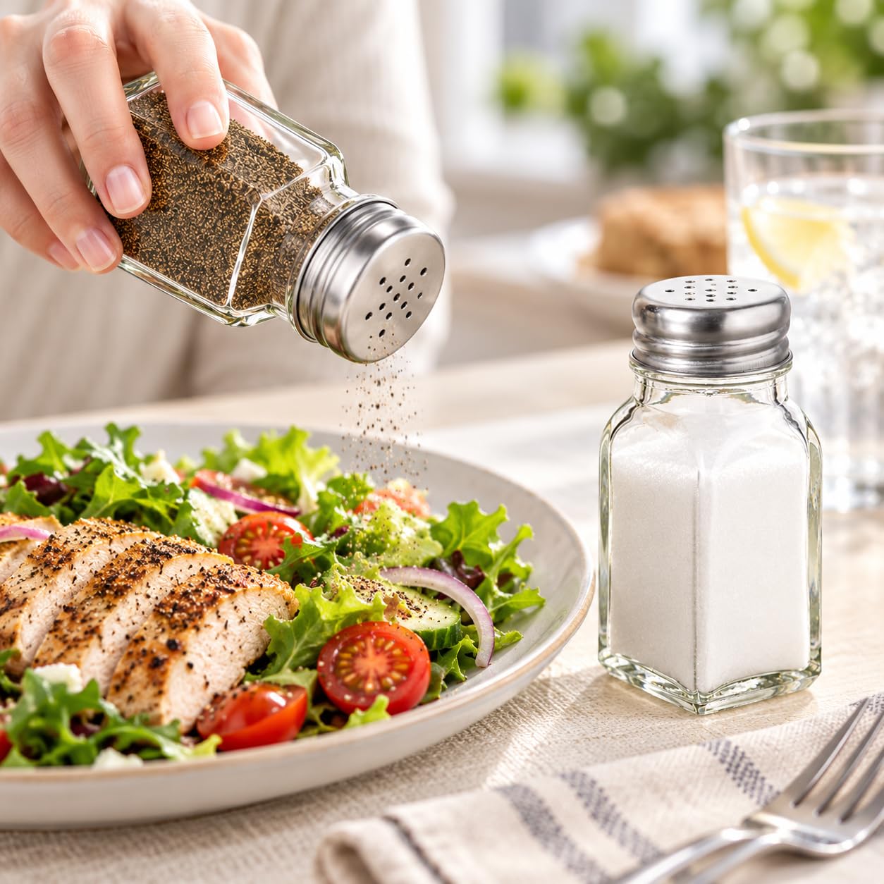 Amazon | (Clear) - Salt and Pepper Shakers Glass Set (Clear