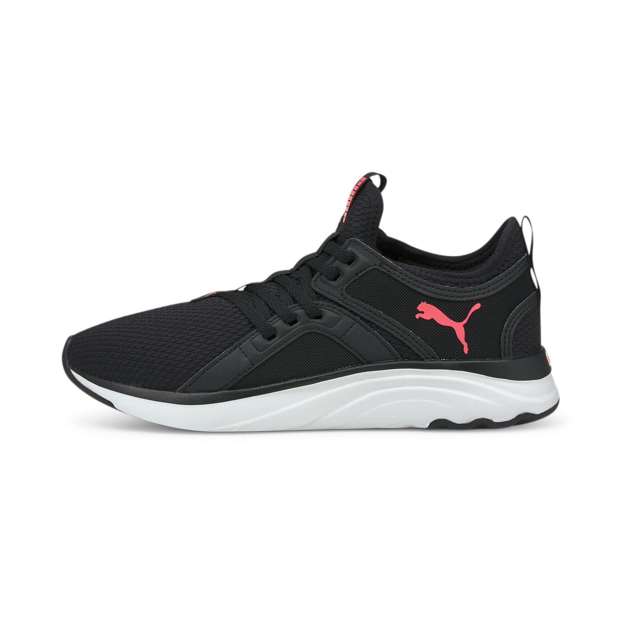 Puma Women's 194355 Road Running Shoe, Black-Ignite Pink White, 7 UK