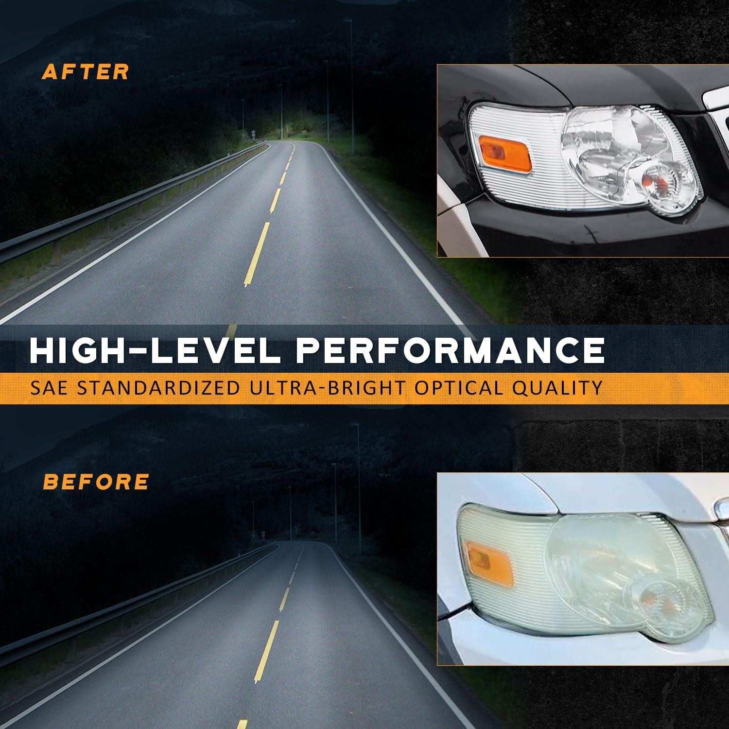 WEELMOTO Halogen Headlights for 2006 2007 2008 2009 2010 Ford Explorer Headlamp Assembly, Compatible with 07-10 Ford Explorer Sport Trac 4-Dr Sport Driver and Passenger Side Replacement Headlight