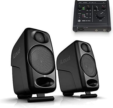 AXE I/O One - Professional USB Audio Interface with Z-TONE advanced guitar tone shaping | Micro Monitor 50 watt Portable Wireless Bluetooth Studo Monitors