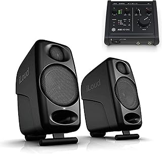 AXE I/O One - Professional USB Audio Interface with Z-TONE advanced guitar tone shaping | Micro Monitor 50 watt Portable Wireless Bluetooth Studo Monitors