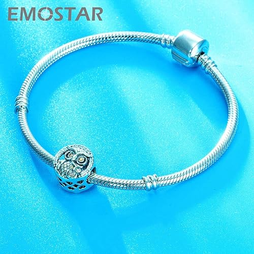 Miniatura 8 de Juego de dijes de animales para pulseras Pandora, dijes de búhos sabios y tortugas madrehijo, juego de joyas en plata de ley 925, regalos para