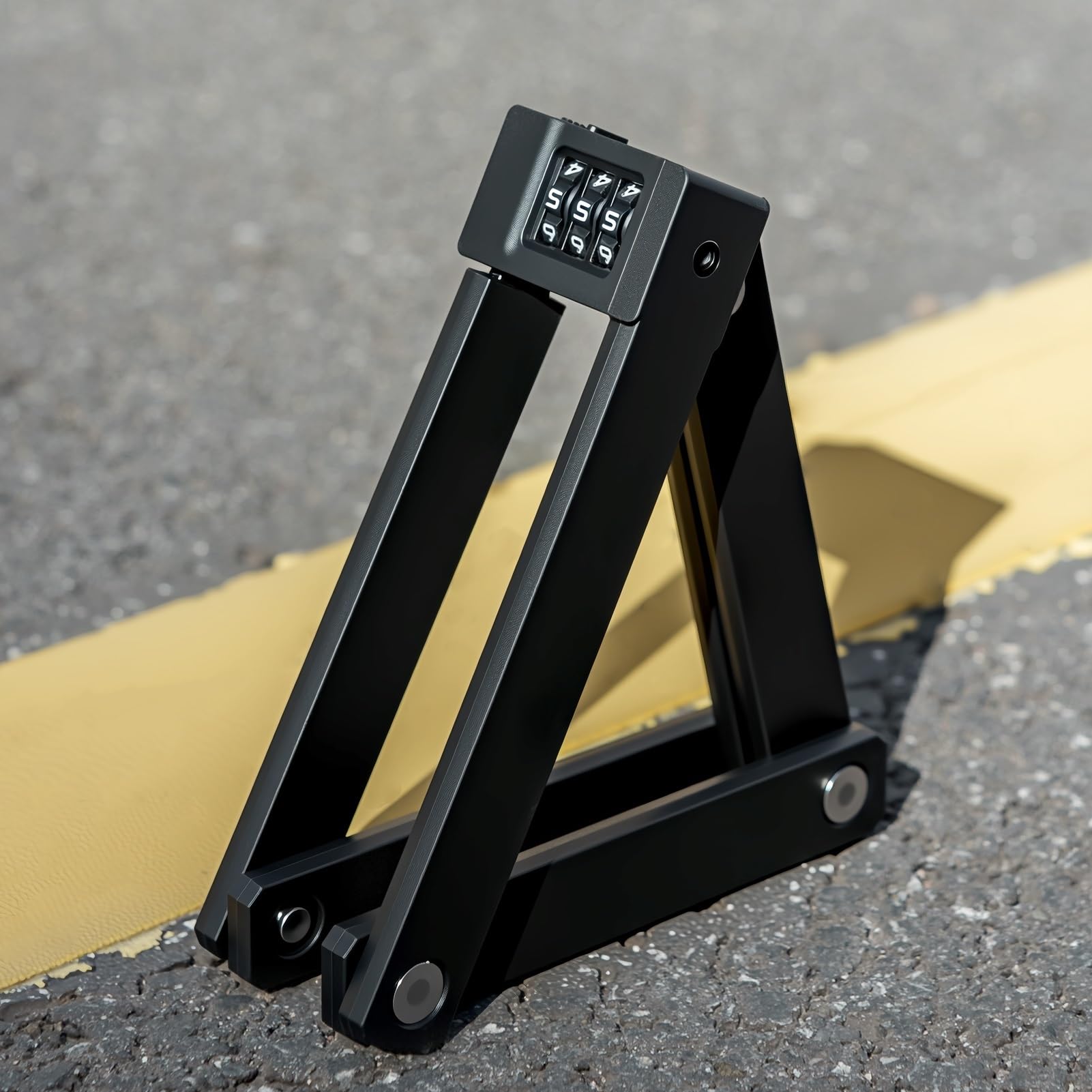 Serrure Anti-Crochetage Cadenas de vélo Pliable Portable à 3 Chiffres, sécurité antivol Durable, Accessoires de Cyclisme sur Route et VTT Antivol de Guidon de Moto