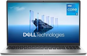 Dell 15 Laptop DC15250-15.6-inch FHD (1920x1080) 120Hz Display, Intel Core i5-1334U Processor, 16GB DDR4 RAM, 512GB SSD, Intel UHD Graphics, Windows 11 Home, Onsite Service - Platinum Silver