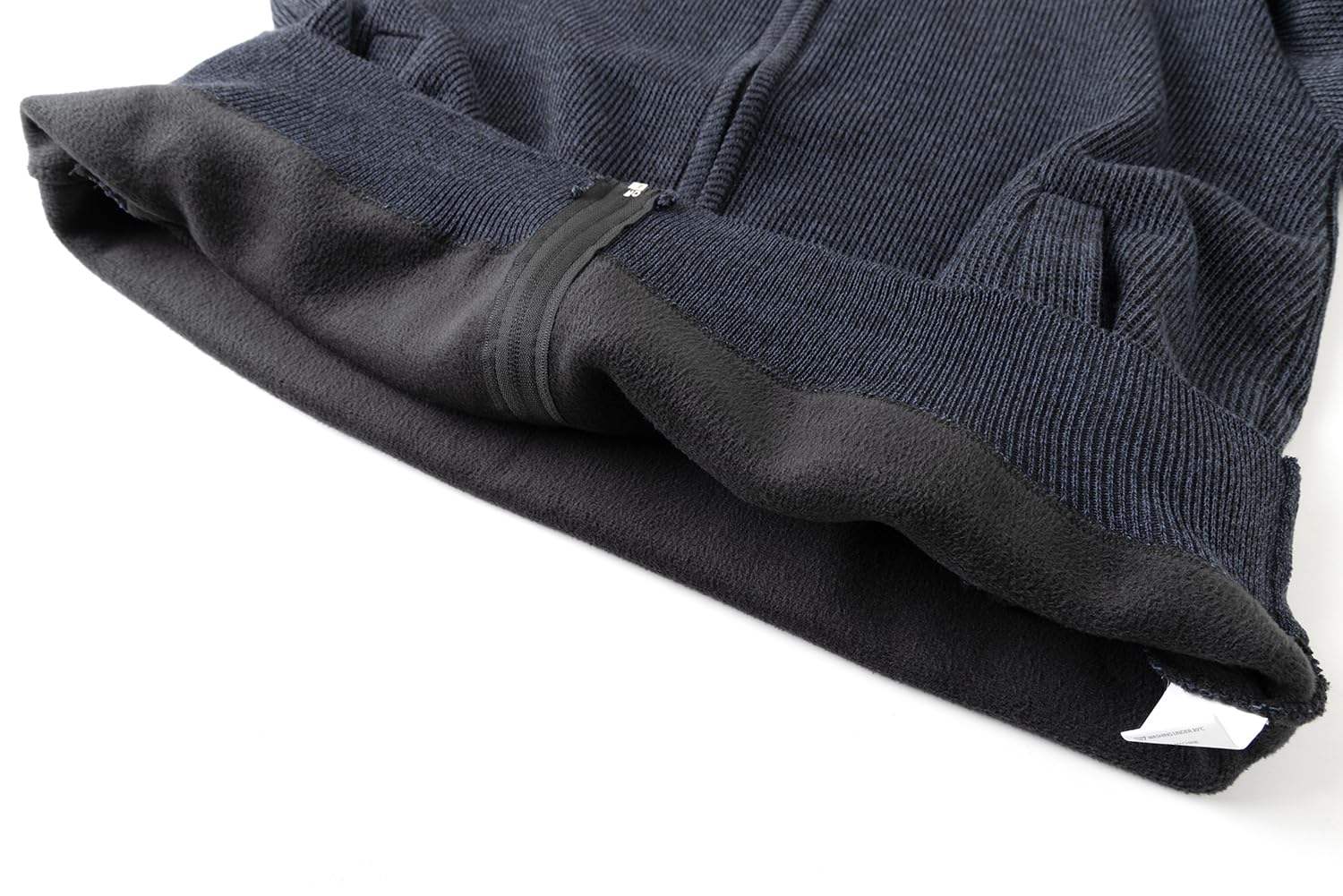 Cárdigan de Punto para Hombre Suéter Grueso Cremallera Cuello Alto Chaqueta Cálido Forro Polar Invierno