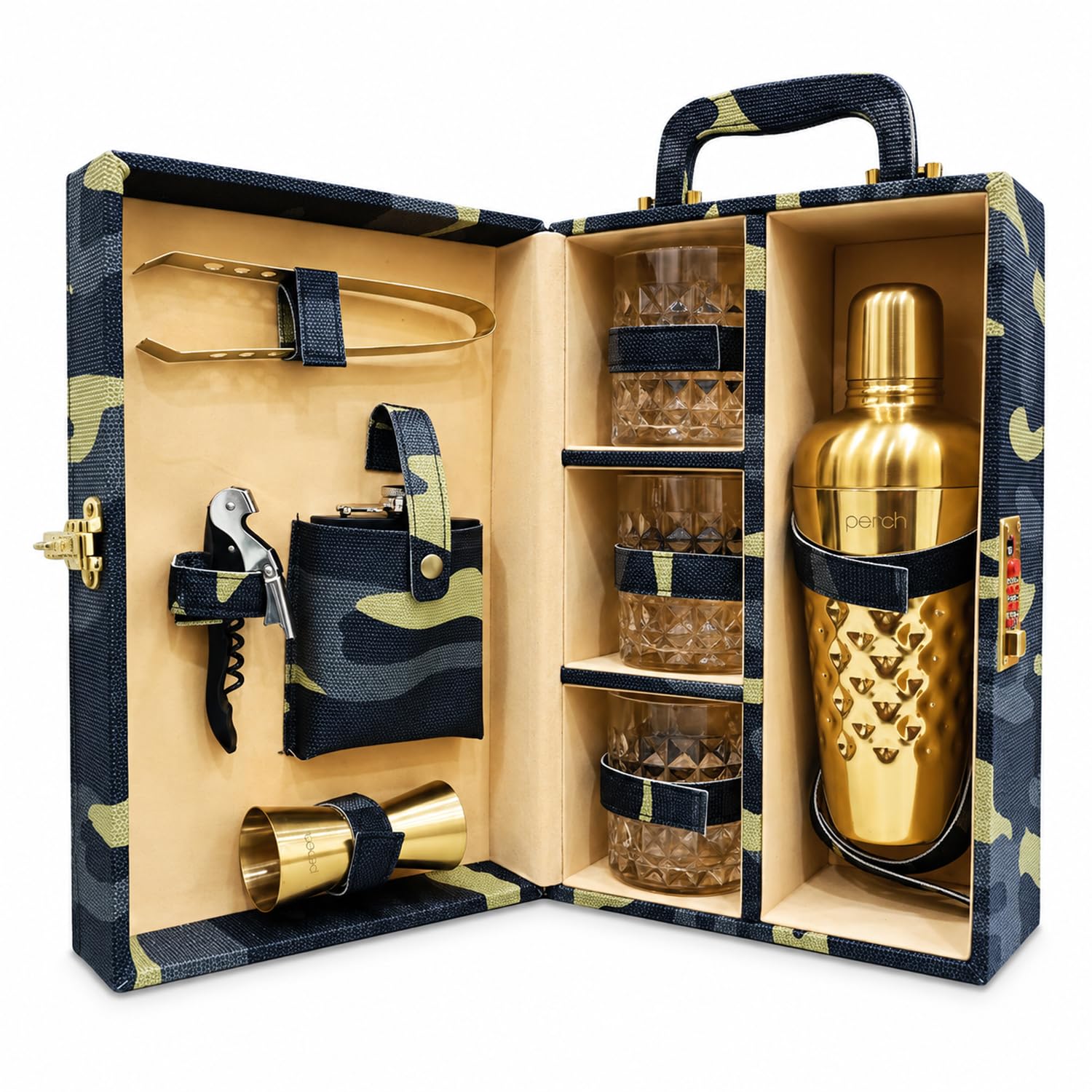 Portable Bar Set - Travel Bar Case with Cocktail Kit -11