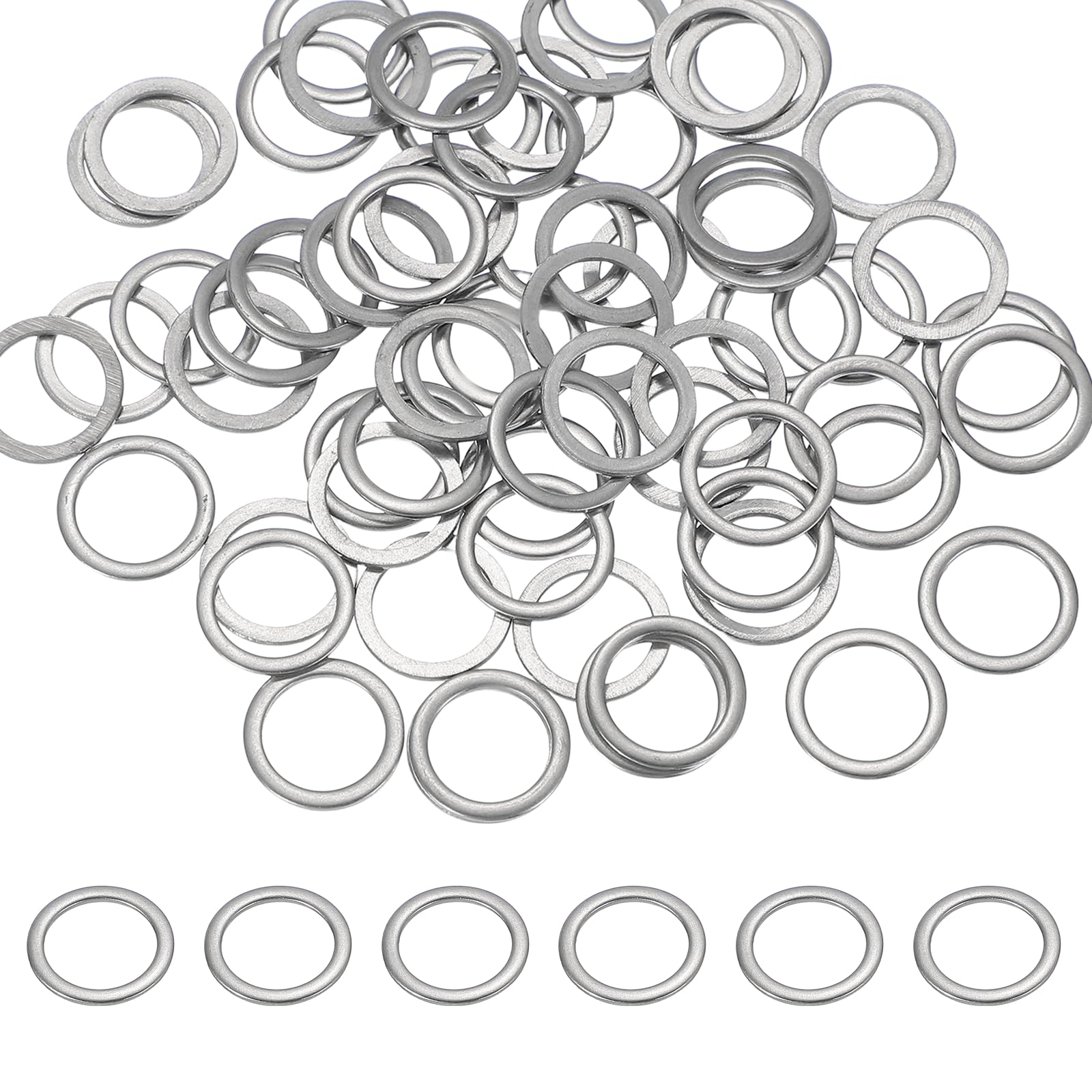PATIKIL M10 x 14mm Metal Screw Washers Set, 66Pcs 304 Stainless Steel Flat Washers for Screws Bolts Factories Home Outdoor Projects