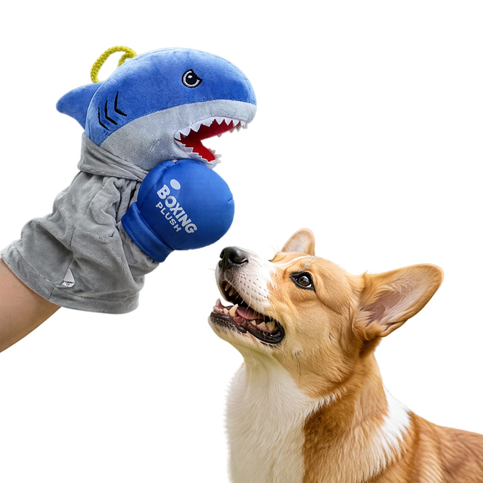 Kung Fu Husky Punching Puppet, Animal Boxing Puppets with Sound