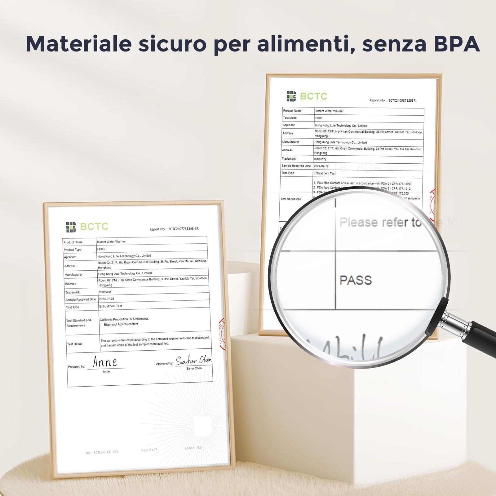 Momcozy Scaldacqua Istantaneo con Doppia Luce per Poppate Notturne, Scaldabiberon per Formula, Preparatore Latte in Polvere 1685 ML, Dispenser con 6 Temperature