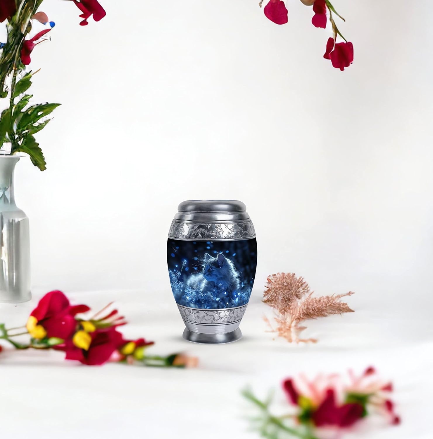 Pet Urn Cat Urns for Ashes - Small Ashes Urn - Human Remain Urns - Burial Urns for Ashes (Size - 3inch,1pcs)