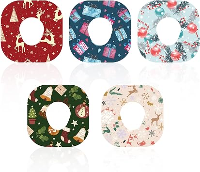 10pcs Adhesive Christmas Patches for Dexcom G7