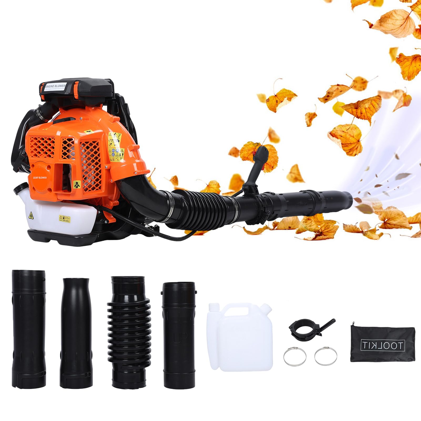 Amazon.com: Backpack Gas Powered Leaf Blower, 80CC 900CFM 2-Stroke