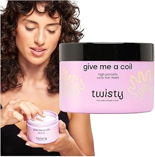TWISTY Give Me a Coil Maschera Capelli Ricci Alta Porosità 250 ml – Idratante e Ristrutturante con Burro di Karité e Olio di Canapa