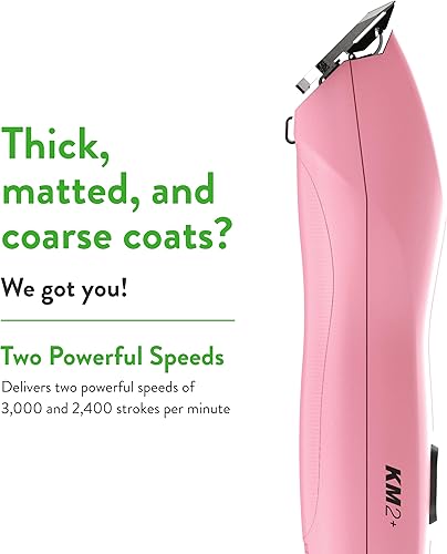 Miniatura 3 de Wahl Pro Animal KM2+ - Cortapelos para mascotas para gatos, perros y caballos, herramientas de aseo de primera calidad, 2 velocidades y cable de 14