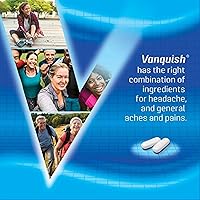 Vista 5 de Vanquish Alivio del dolor de cabeza, acetaminofén, aspirina, cafeína, 100 cápsulas