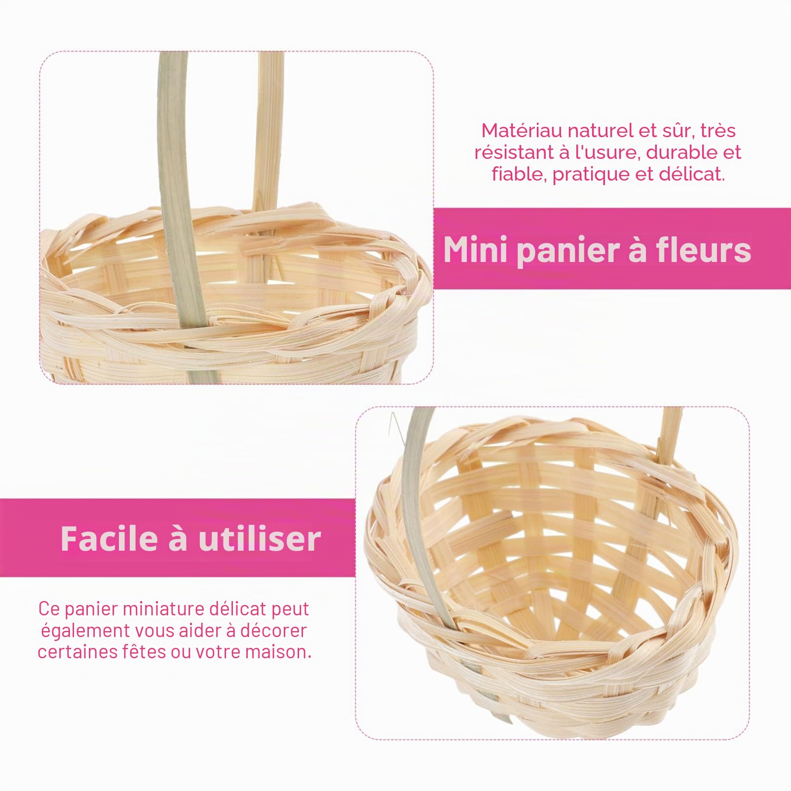 Panier De Rangement En Métal (Lot De 6) Corbeille De Rangement Haute