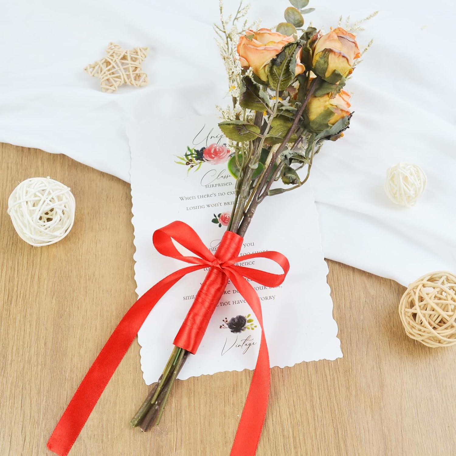 Solid Double Face Fabric Ribbon, 1" X 25 Yards, Polyester Satin Ribbons Perfect for Crafts, Gift Package Wrapping, Wedding Decorations, Baby Shower - Red - Image 5