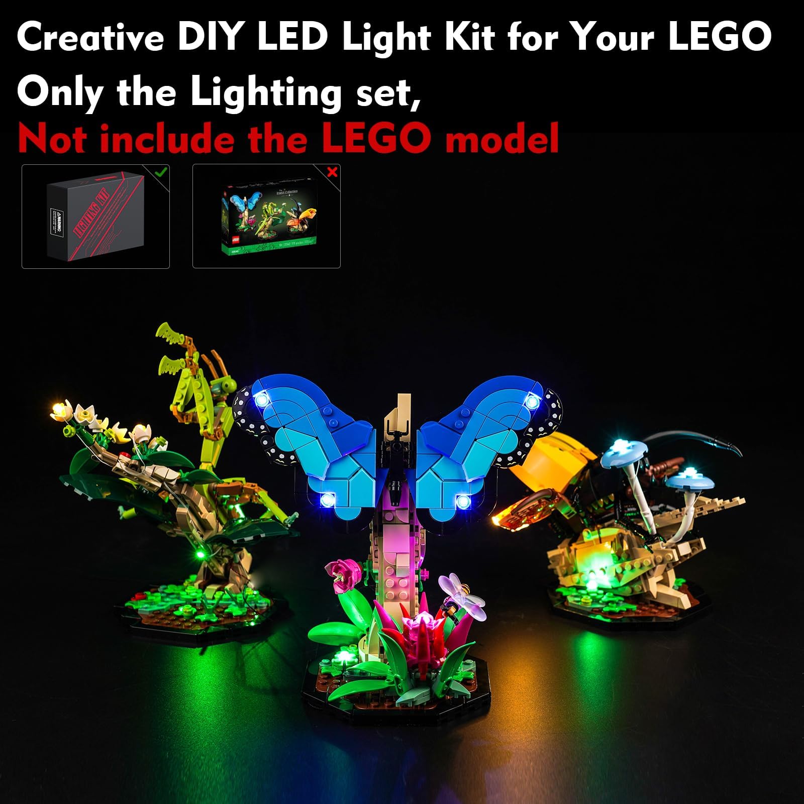 Amazon.co.jp: LocoLee LEDライトキット LEGO The Insect Collection