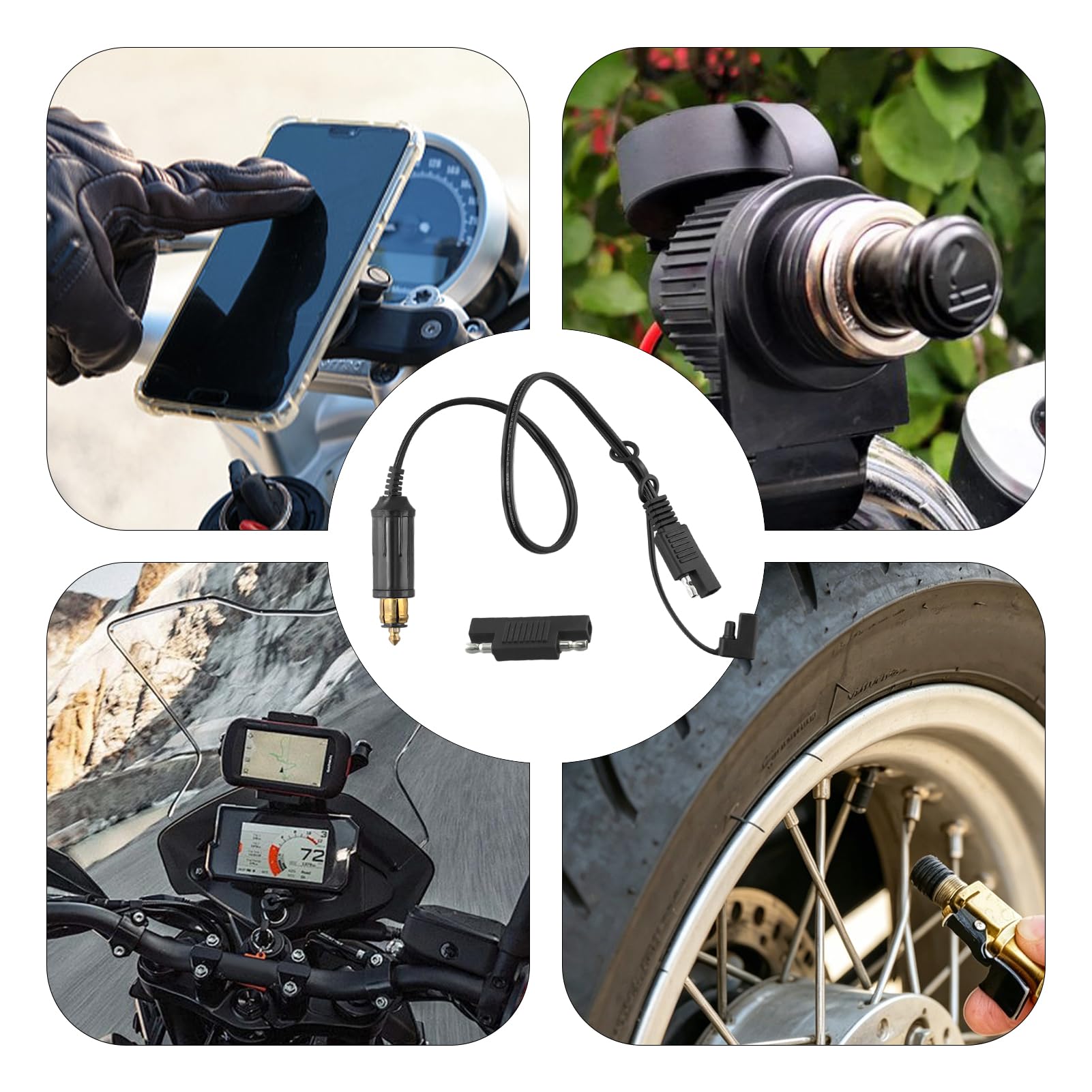 Chargeur de batterie pour moto BMW pour câble de connexion SAE, idéal pour les solutions de charge et de chauffage d'appareils