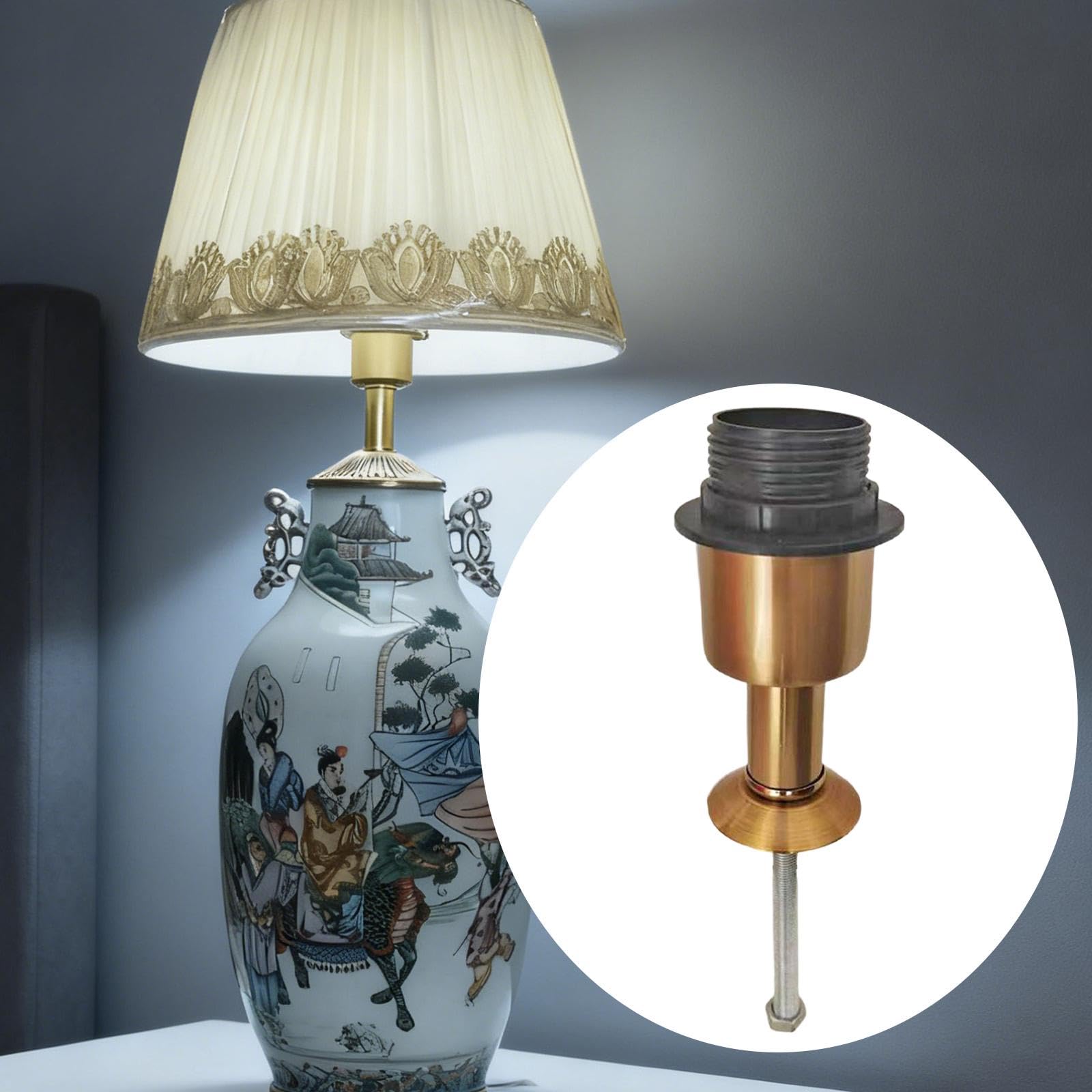 Socle de Lampe Porte-Lampe de Bouteille en Céramique Base Métallique Bouchon Support E27 pour Installation Facile Accessoire pour Brassage Lumières At, Style C