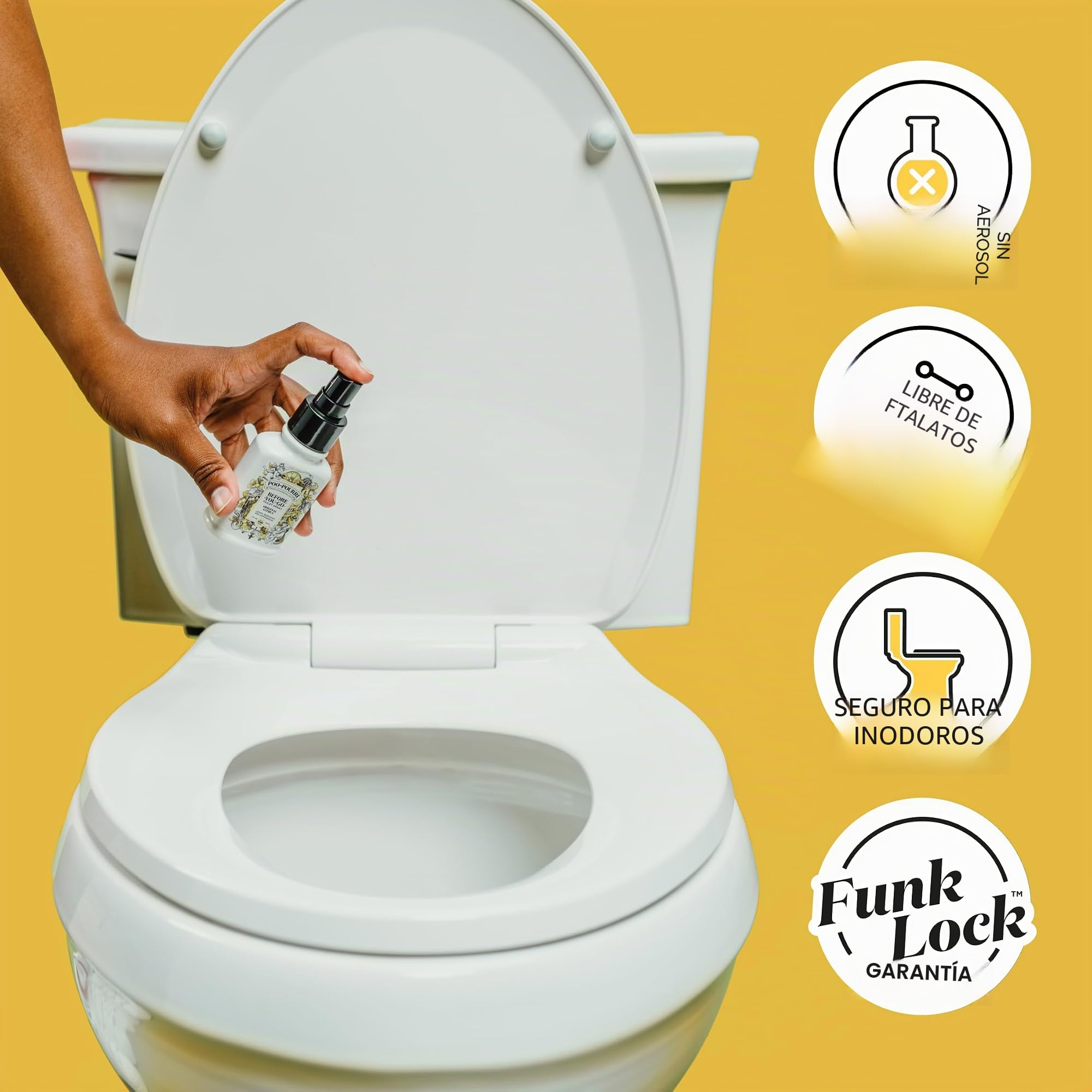 Poo-Pourri El Perfume para Inodoro Before-You-go, El Único Spray De Inodoro 100% Natural De Aceites Esenciales, Original Citrus, 59 ml