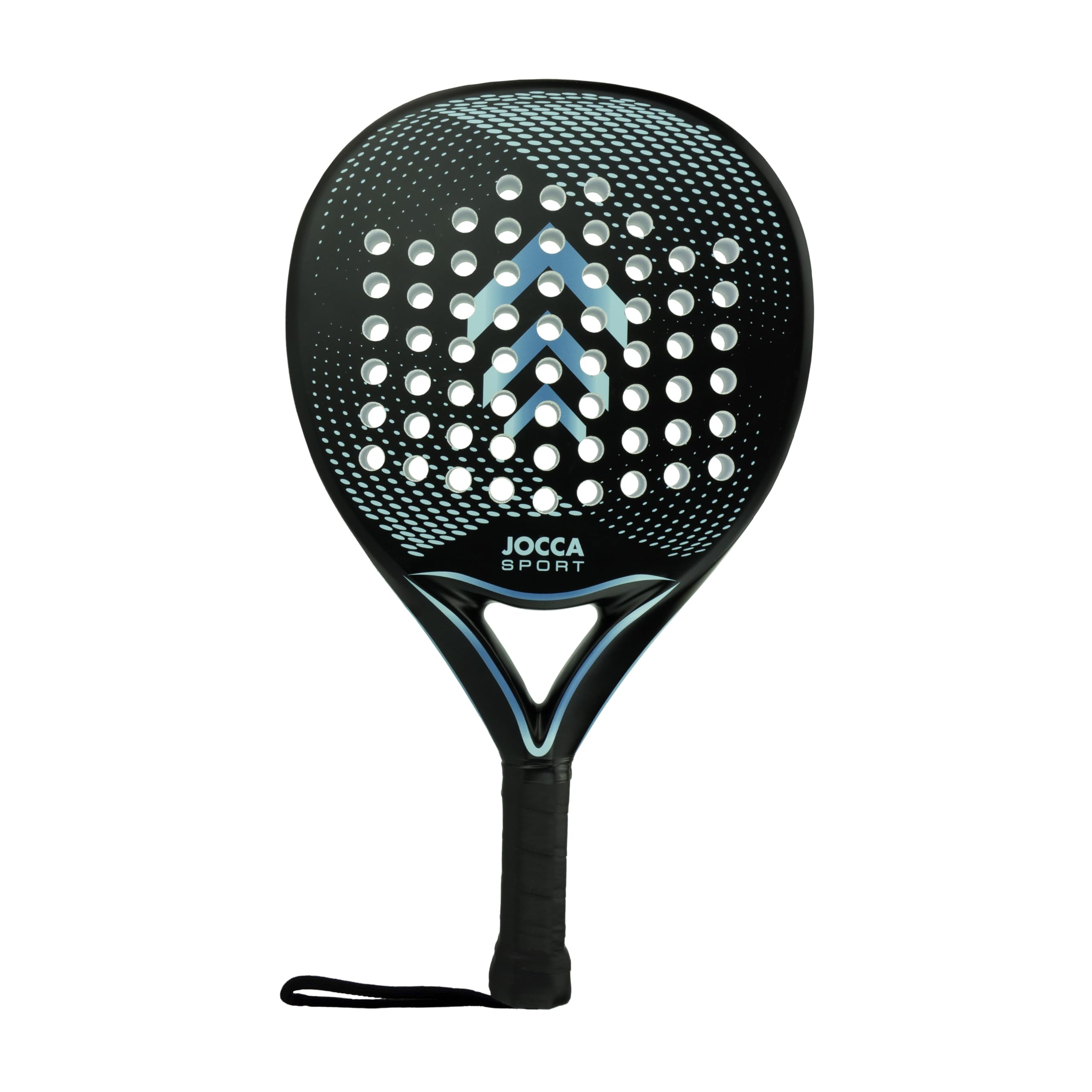JOCCA - Raqueta de pádel Adulto/Estabilidad y fijeza/Jugadores Medios y de iniciación/Espesor 3.8cm/ Marco de Fibra de Vidrio y Espuma EVA