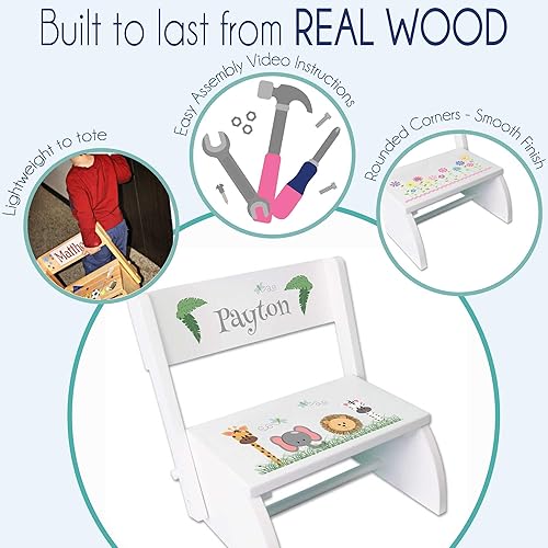 Miniatura 4 de Taburete de avión personalizado para niños y niños pequeños