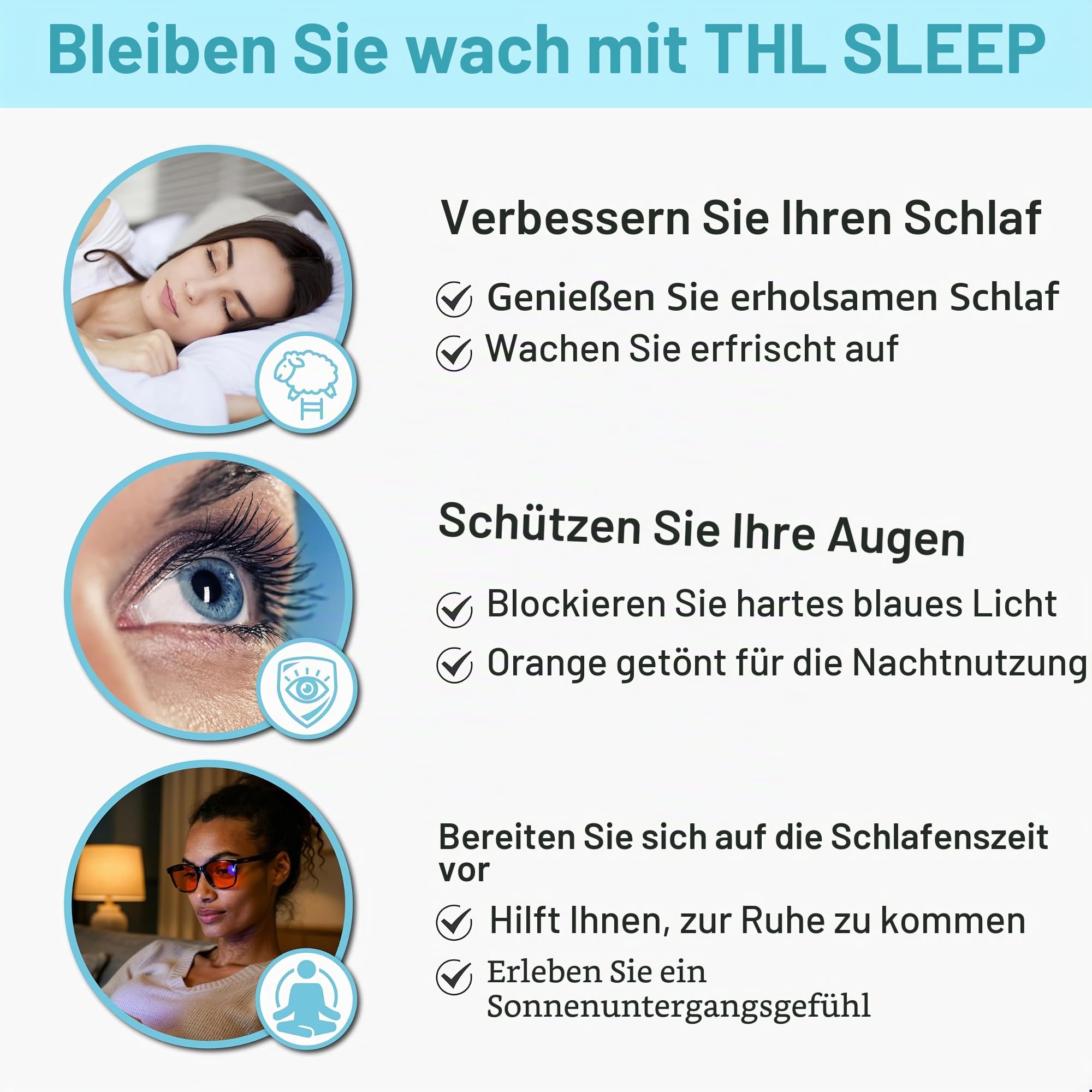 Orange Amber Blue Light Blocking Reading Glasses for Better Sleep - Men Women - Computer Glasses to Block Out Blue Light