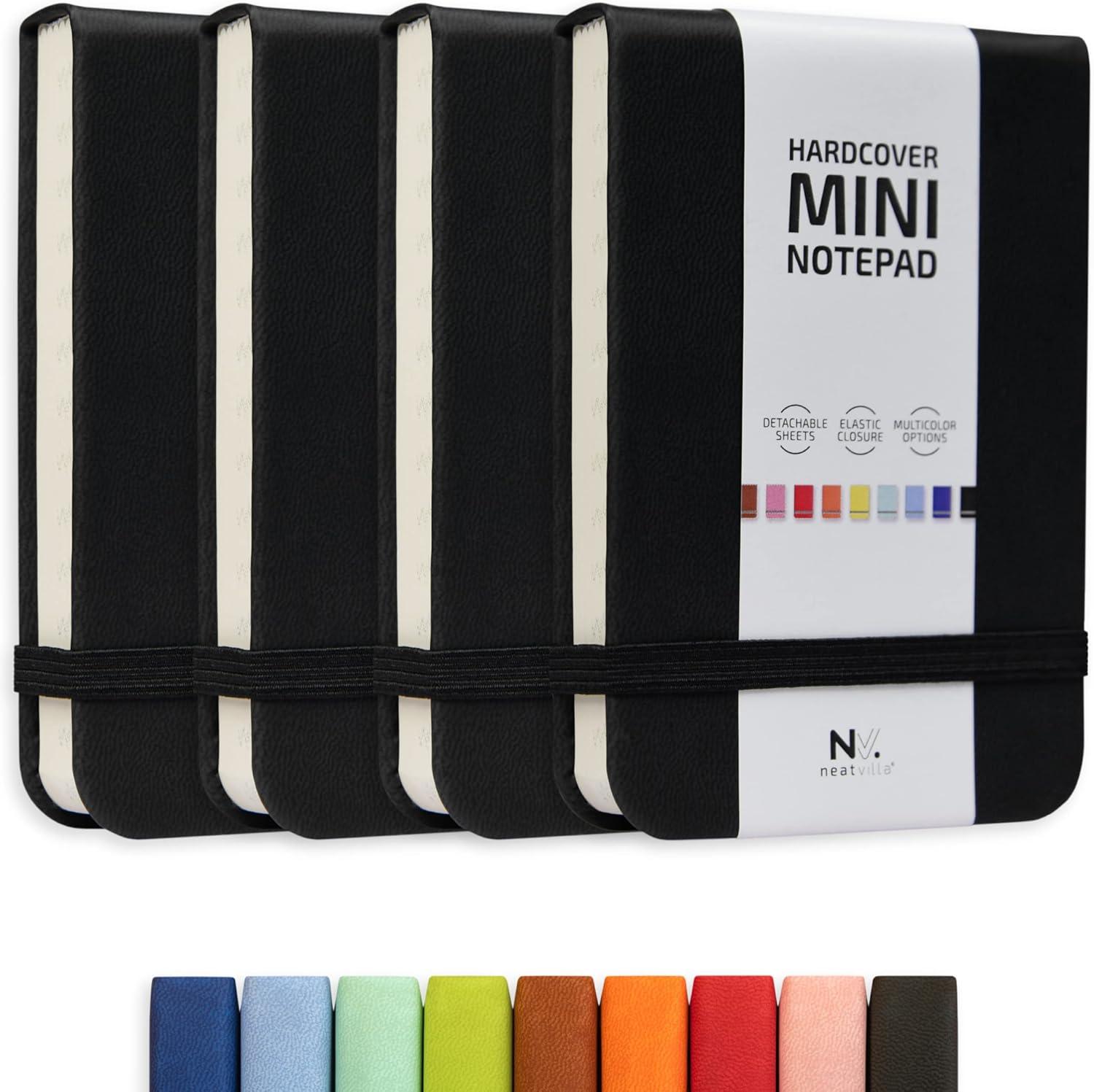 NeatVilla Tiny Notebook 3x4 Small Notepad Pocket Size, A7