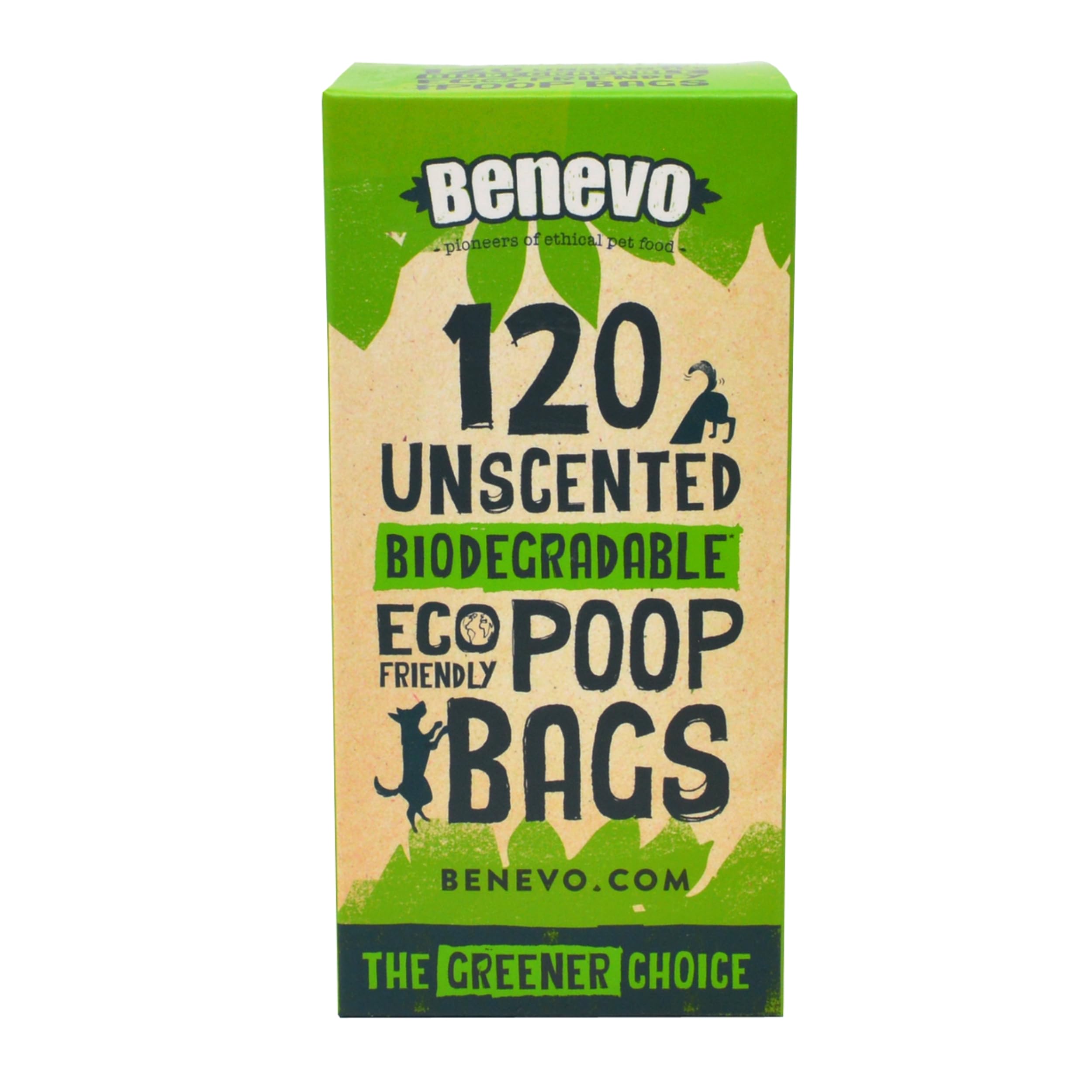 Benevo Biologisch abbaubare Hundekotbeutel 6er Rolls - Kompostierbares Hundezubehör
