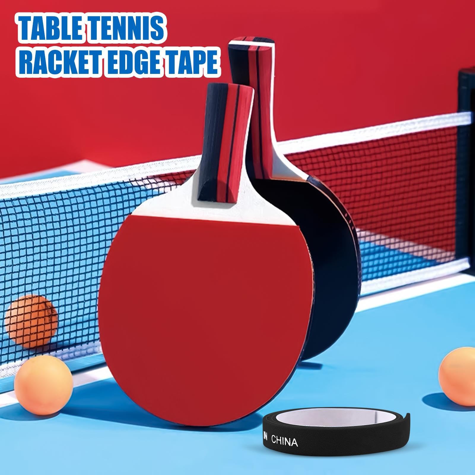 Cinta para Borde de Tenis de Mesa,Protección 10X para Borde de Paletas de Pong - Accesorios Deportivos Antichoque para Competiciones, Entrenamientos Y Partidos