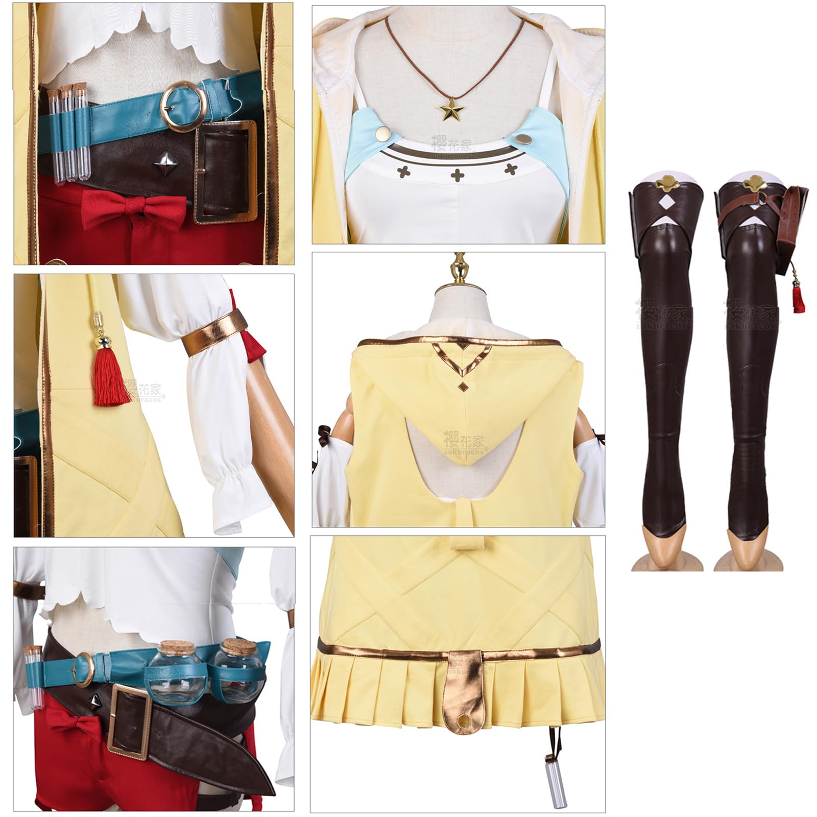Amazon.co.jp: [Acosdary] ライザリン コスプレ 衣装 ウイッグ付き