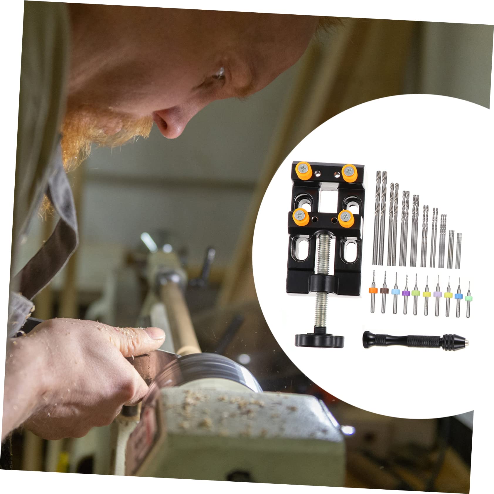 1 mini perceuse tarriere à main perceuse à main foret à poussée hélicoïdale perceuses et étau foret manuel foret torsadé pour bijoux perceuse à rebondissements L'acier au tungstène