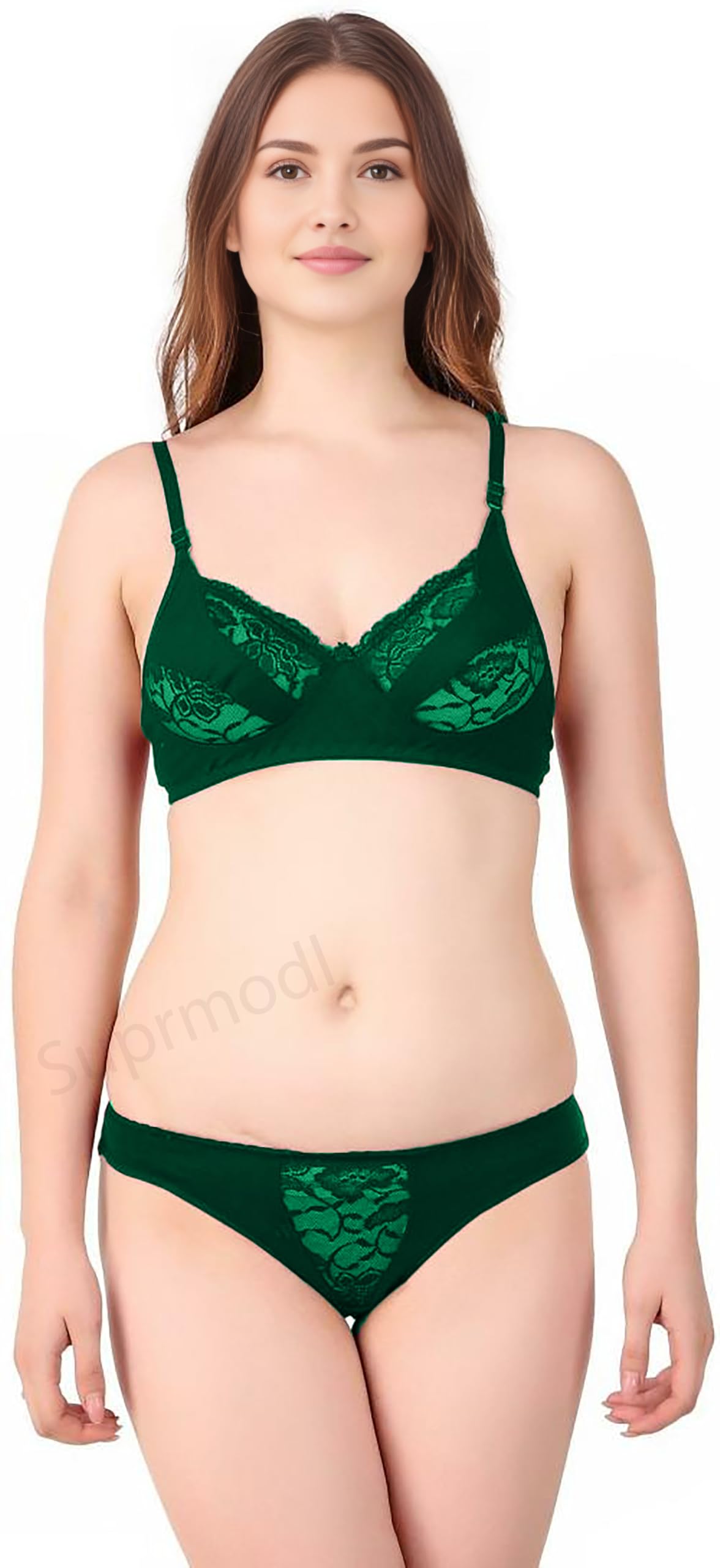 Lace & Cotton Lingerie Set – 2-Piece Bra and Panty for Honeymoon, Bridal Nights & Unforgettable Romance for Women-image-13